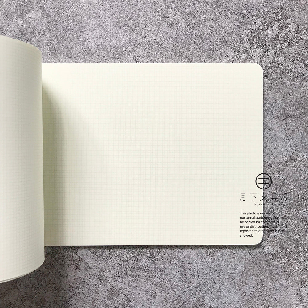 B-20A | kleid stationery Notes 2mm方眼 橫向筆記簿 (草綠)
