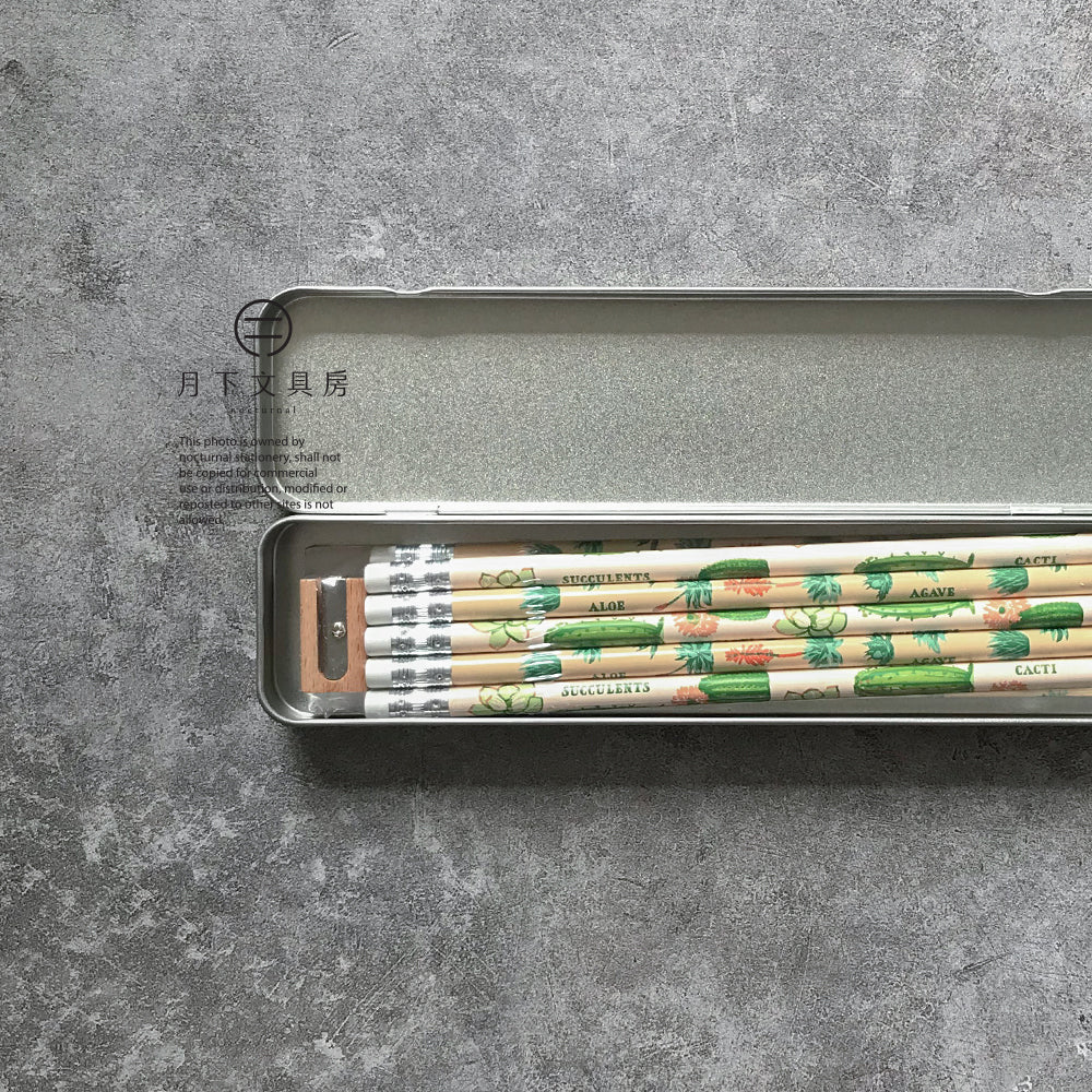 P-33B | CAVALLINI PAPERS & CO. 多肉植物主題鉛筆套裝 (10支裝)