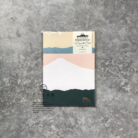 T-133B | ditto ditto a Day with Cloud 高級書寫紙套裝 (mt. fuji x deer)