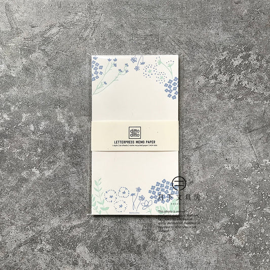 T-134C | ditto ditto 一筆箋便條紙 (floral)