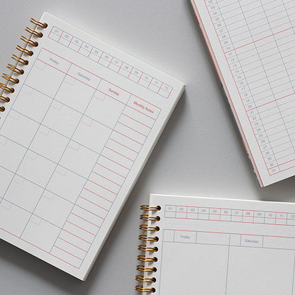 B-261 | CIRCUS BOY BAND Schedule 線圈手帳 (Pink)