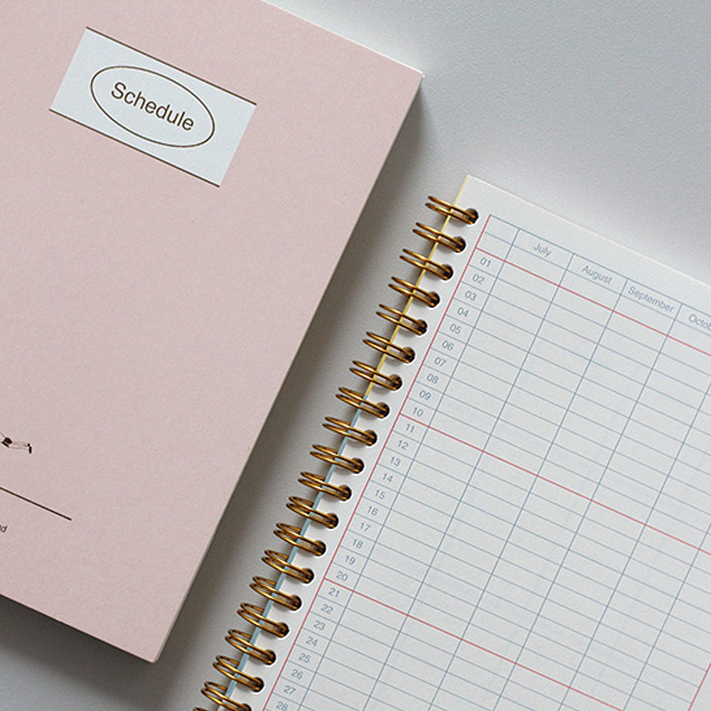 B-261 | CIRCUS BOY BAND Schedule 線圈手帳 (Pink)