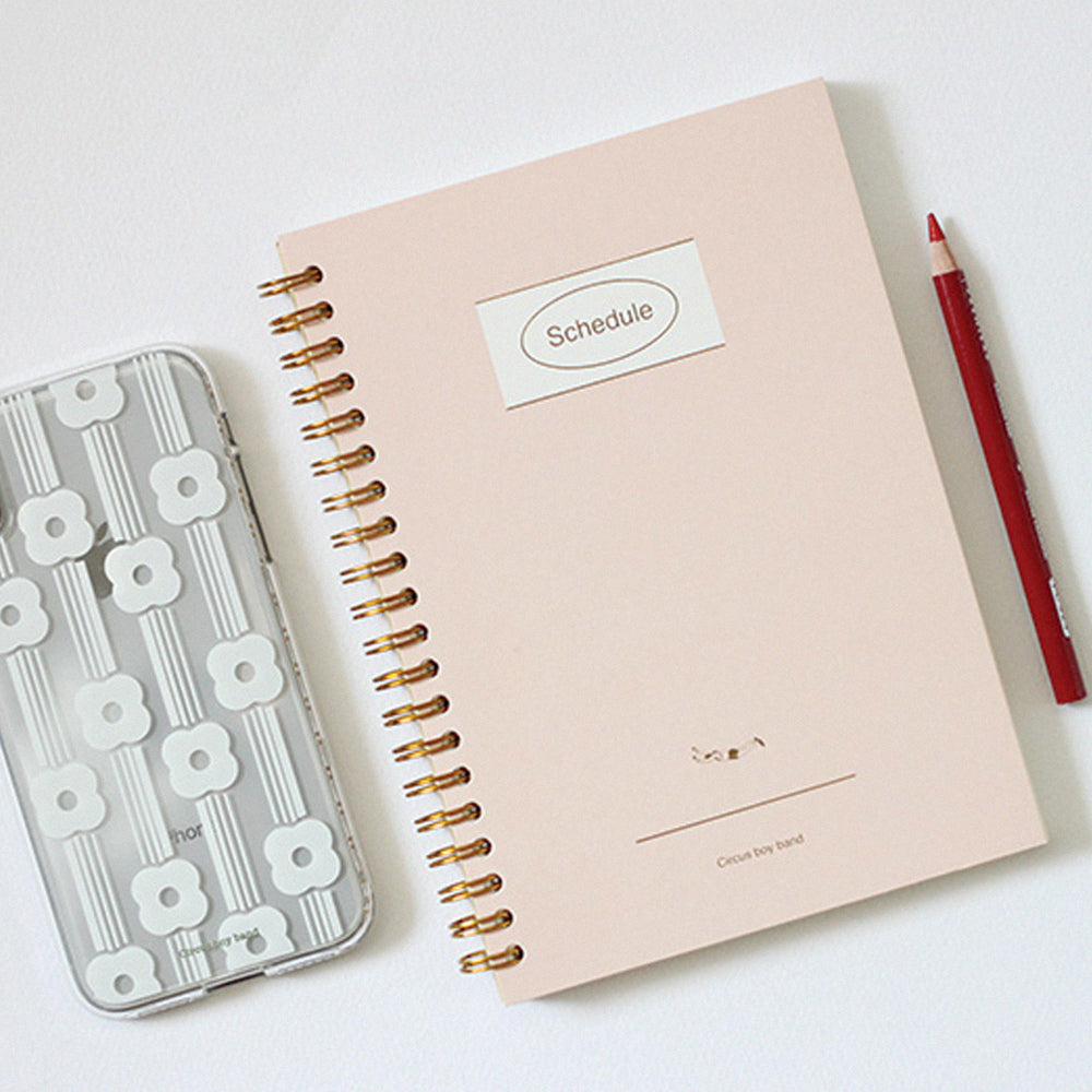B-261 | CIRCUS BOY BAND Schedule 線圈手帳 (Pink)