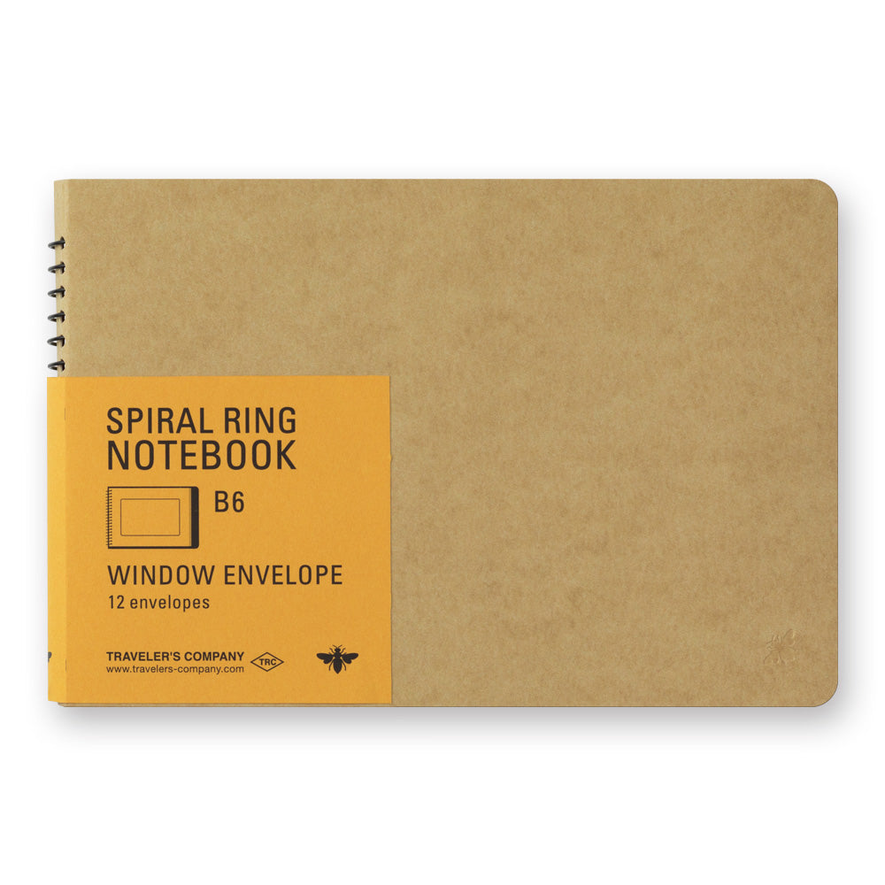 B-280 | TRAVELER'S COMPANY SPIRAL RING NOTEBOOK B6 窗口信封收納本