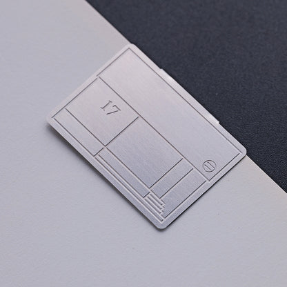N-001 | 月下文具房 x YUAN DESIGN STUDIO 金屬書籤組