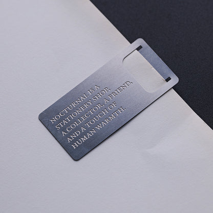 N-001 | 月下文具房 x YUAN DESIGN STUDIO 金屬書籤組