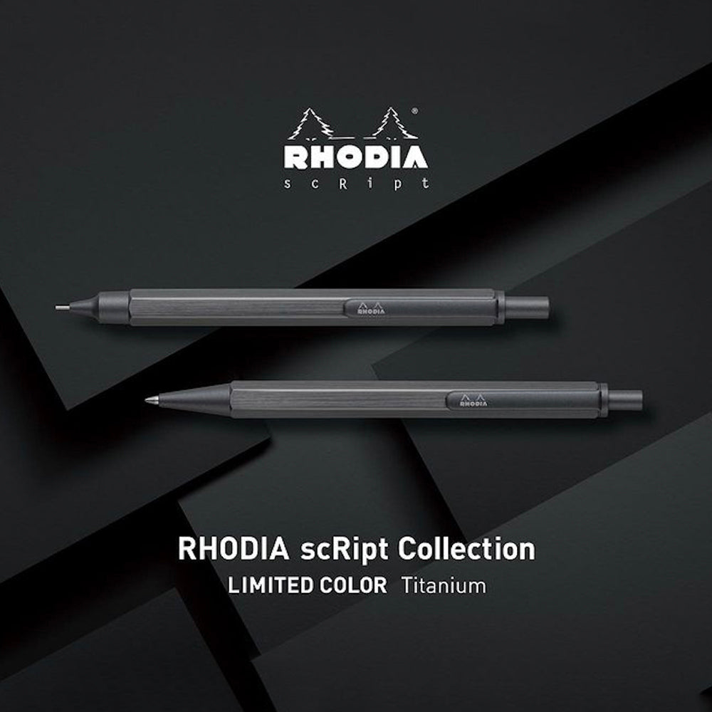 P-252 | RHODIA ScRipt 原子筆 / 鉛芯筆 限定版 (鈦金屬)