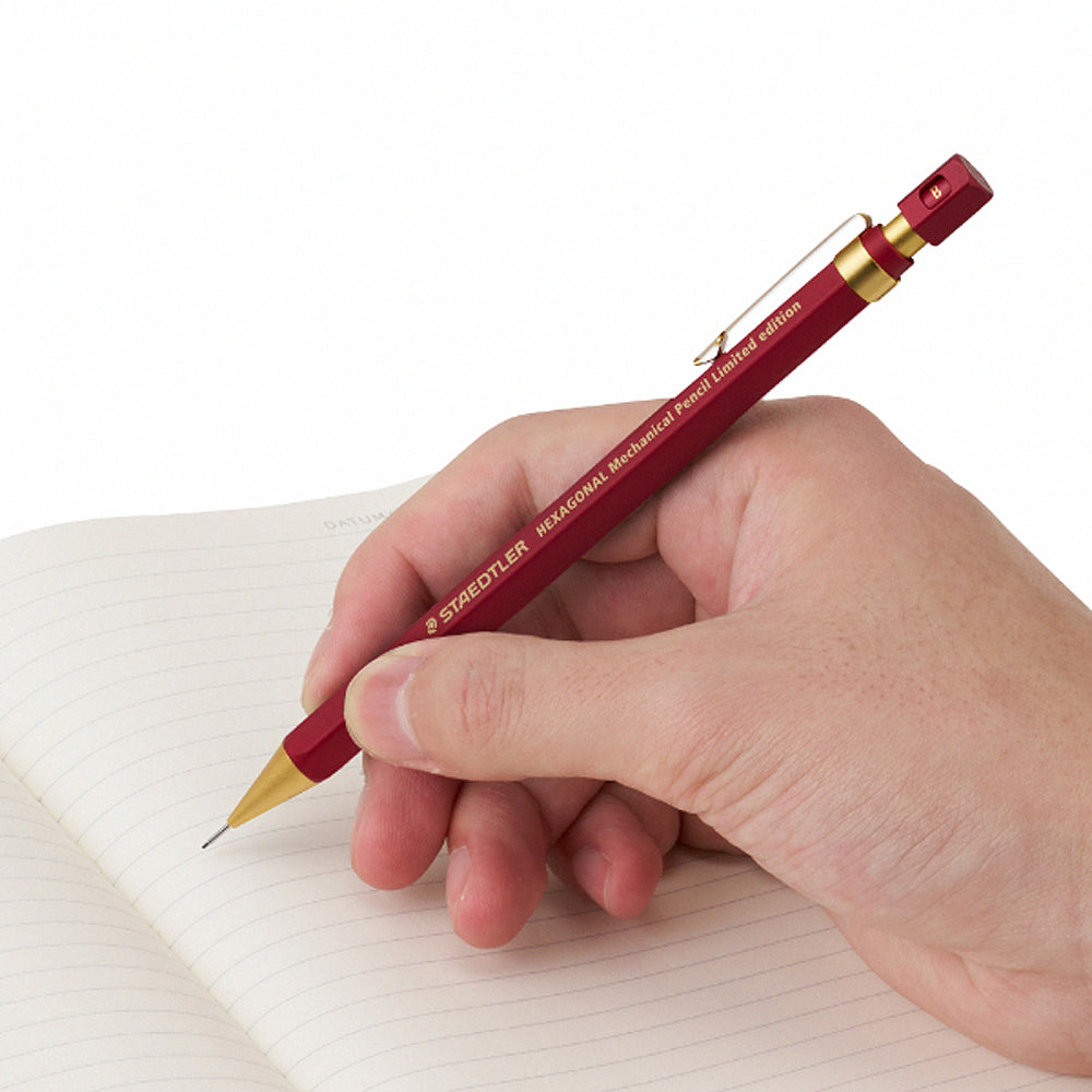 P-384 | STAEDTLER HEXAGONAL 0.5mm 六角金屬鉛芯筆 V.3 紅金限量版