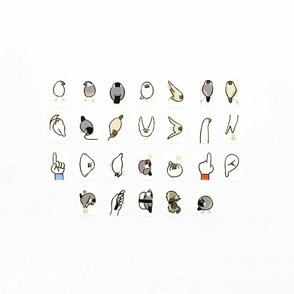 S-249C | BANDE 在手帳裡生活的人系列 紙膠帶貼紙 (小鳥/貓咪)