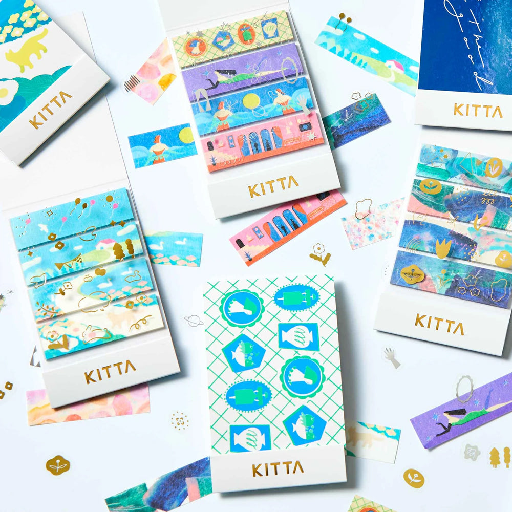 S-370 | KITTA COLLAGE 隨身手帳貼 (行星女孩 · 銀箔)