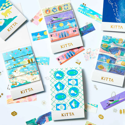 S-370 | KITTA COLLAGE 隨身手帳貼 (行星女孩 · 銀箔)