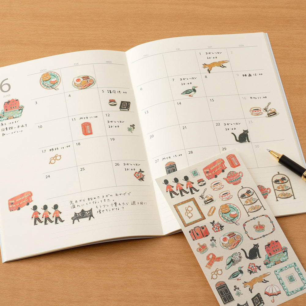 S-402 | MIDORI Sticker Collection 手帳專用貼紙 小故事系列 (英國)