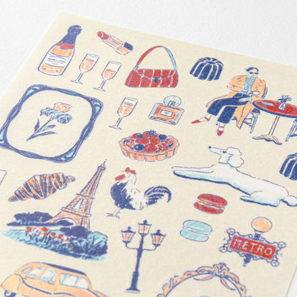 S-403 | MIDORI Sticker Collection 手帳專用貼紙 小故事系列 (法國)