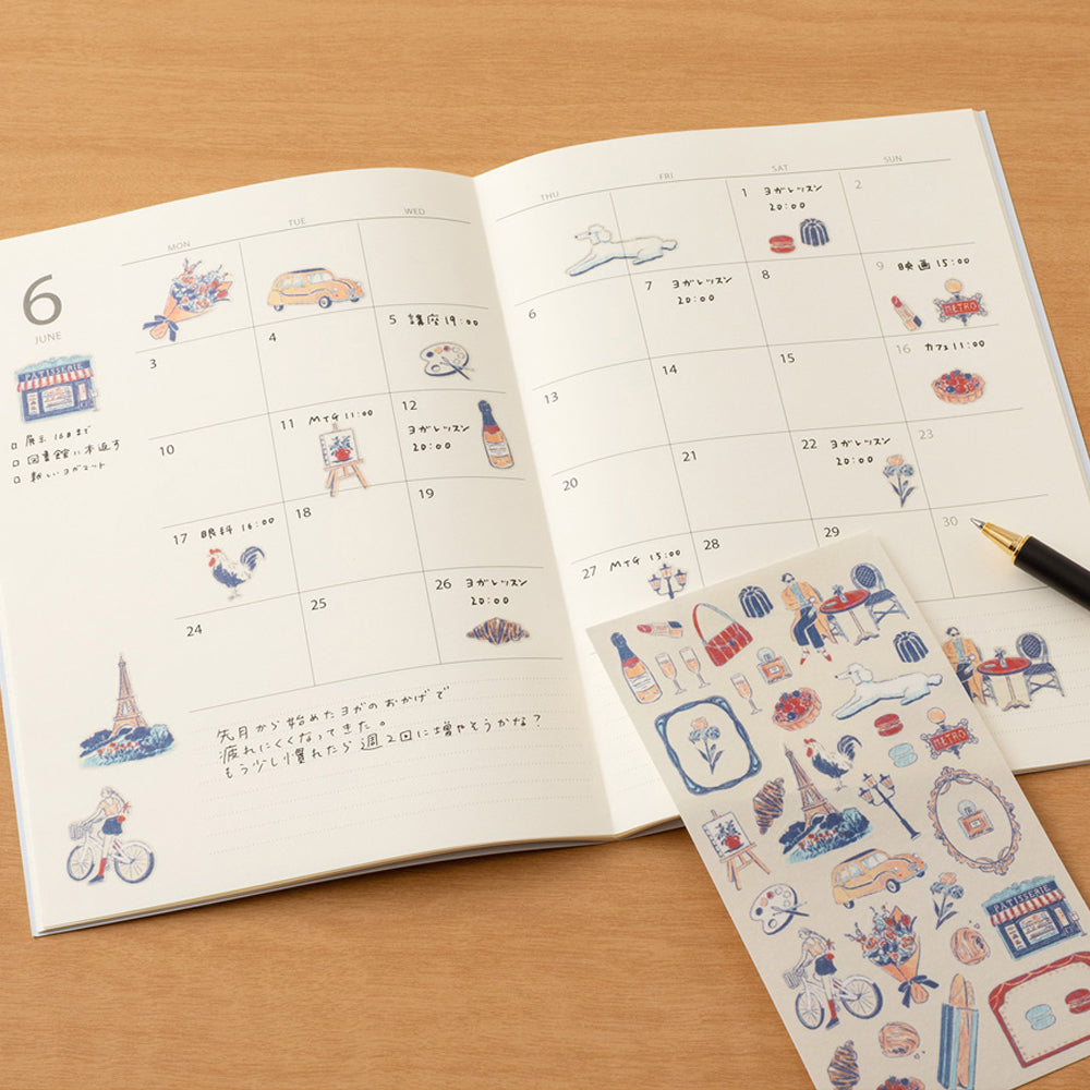 S-403 | MIDORI Sticker Collection 手帳專用貼紙 小故事系列 (法國)