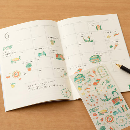 S-404 | MIDORI Sticker Collection 手帳專用貼紙 小故事系列 (意大利)