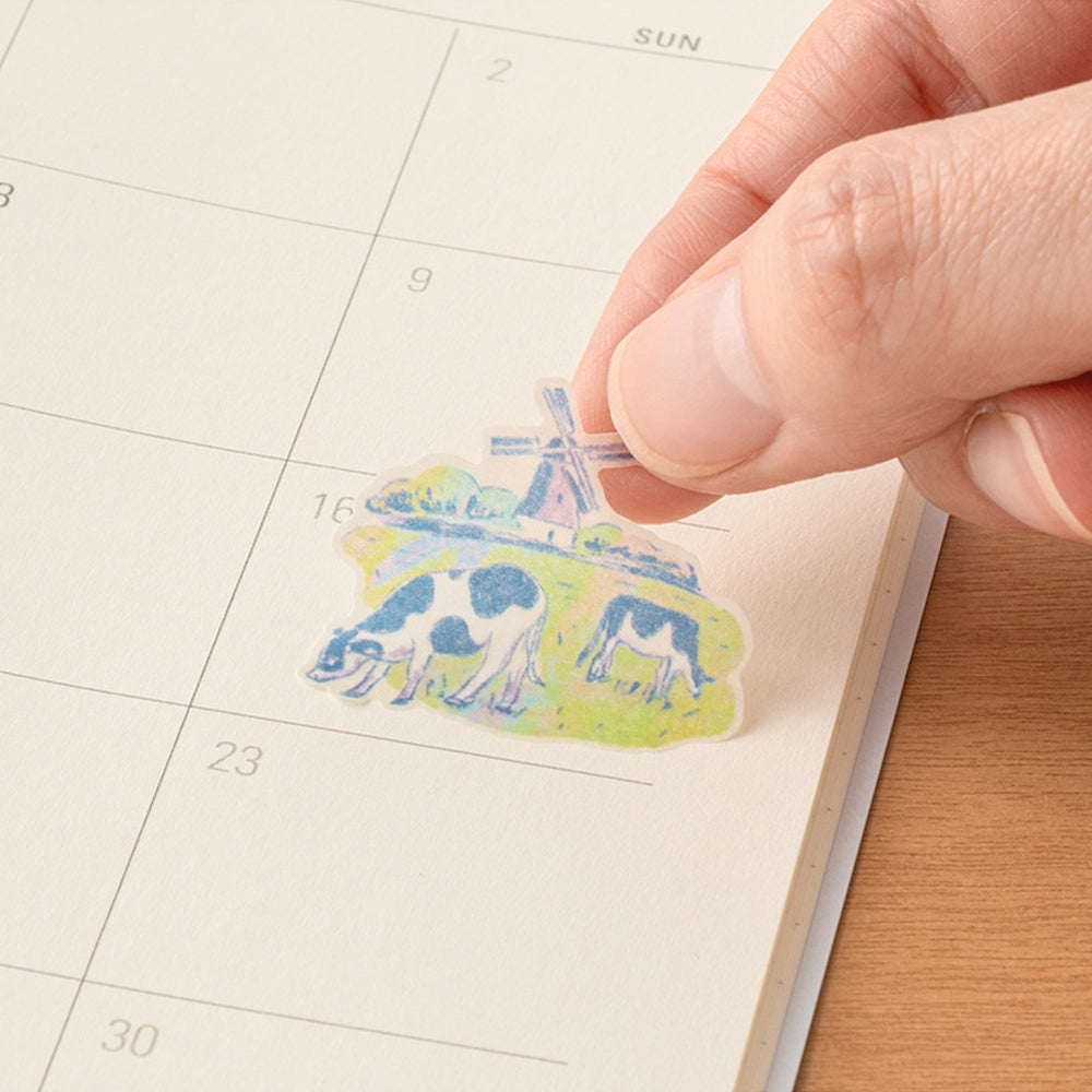 S-407 | MIDORI Sticker Collection 手帳專用貼紙 小故事系列 (荷蘭)
