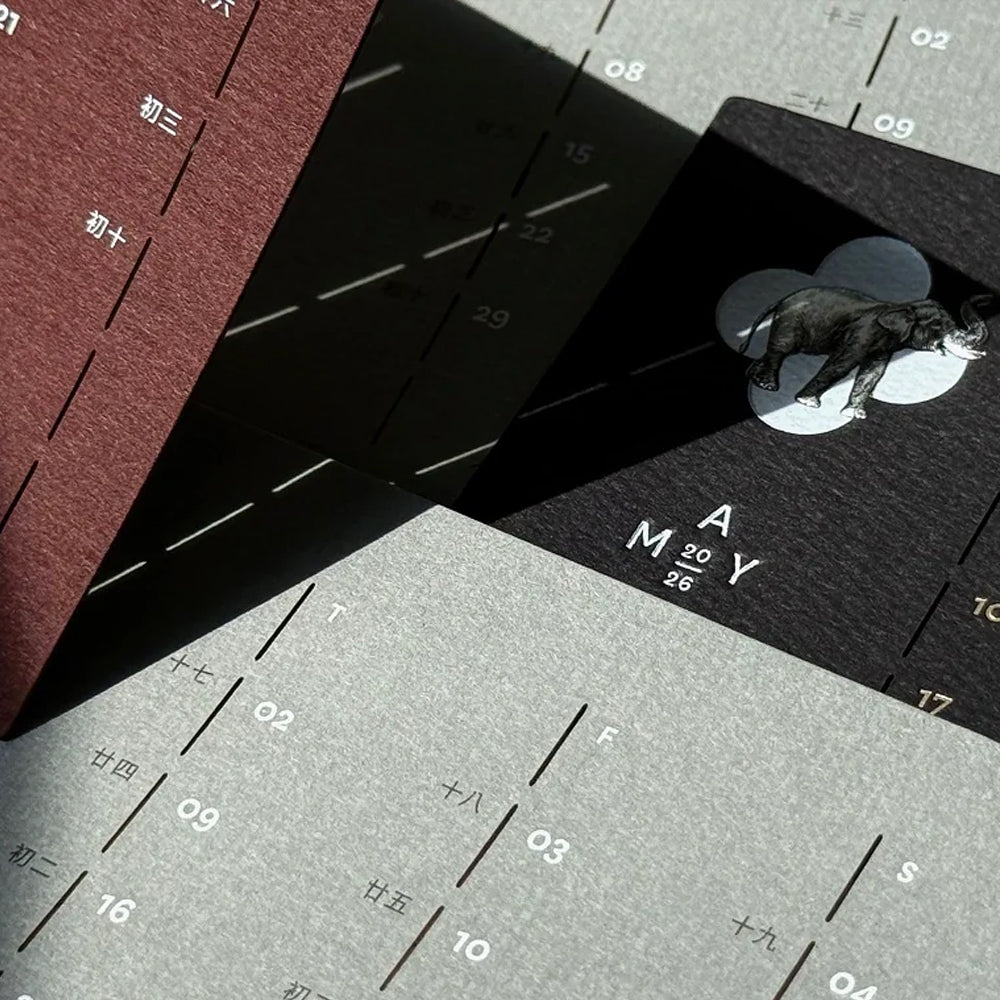 S-473 | PAPERMOMENTS 2026 Calendar: Unchangeable Changes - Untamed Twelve 月曆