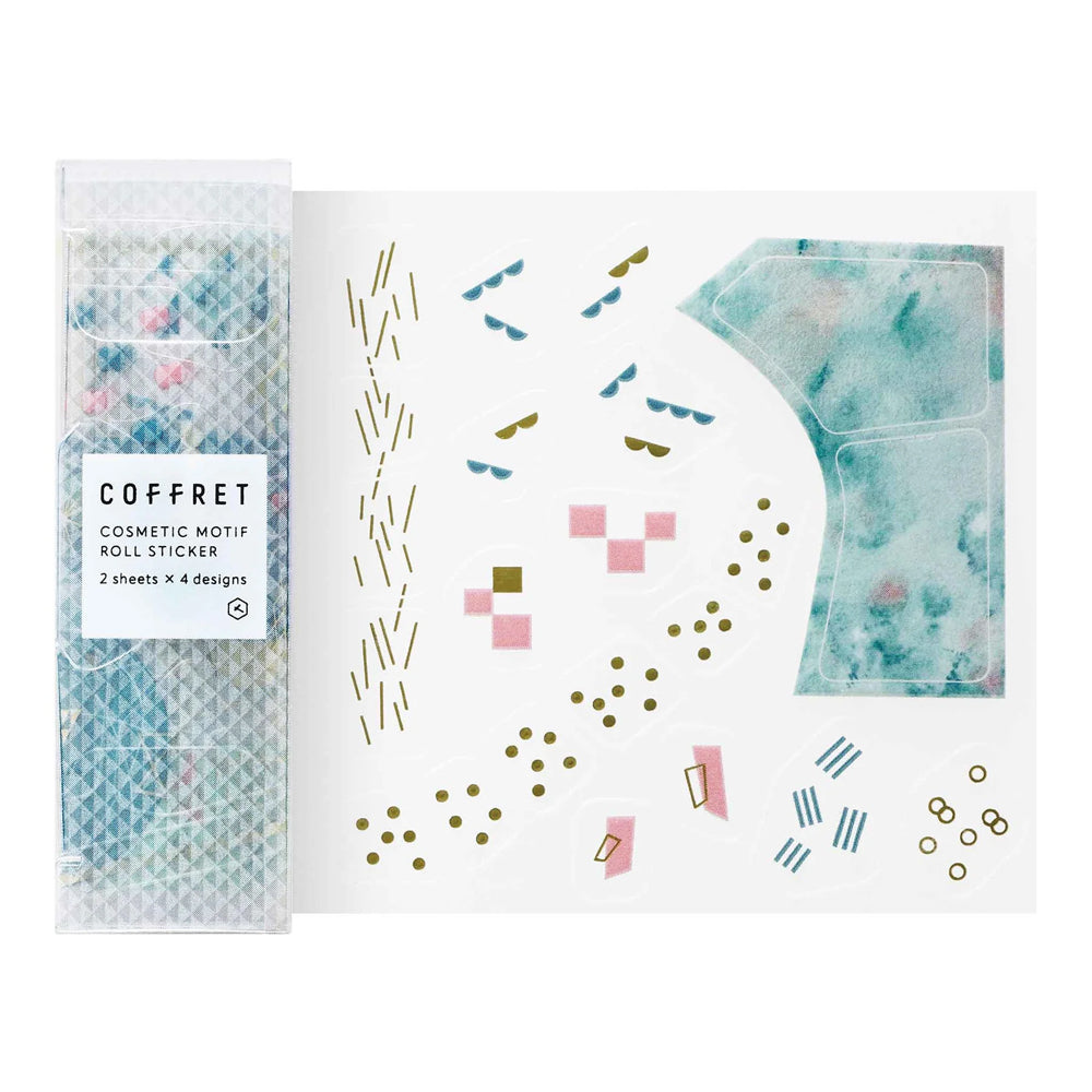 S-483 | HITOTOKI COFFRET Roll 捲裝貼紙 (孔雀綠)