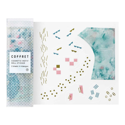 S-483 | HITOTOKI COFFRET Roll 捲裝貼紙 (孔雀綠)