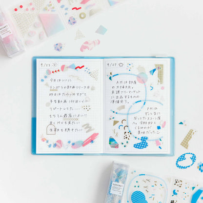 S-484 | HITOTOKI COFFRET Roll 捲裝貼紙 (湖水藍)