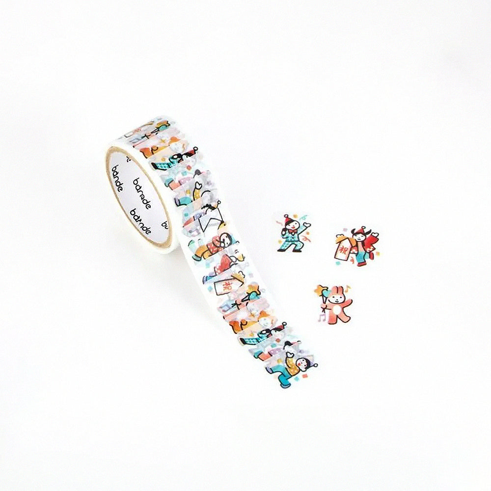 S-487 | BANDE 九週年紀念紙膠帶貼紙 (慶祝小隊)