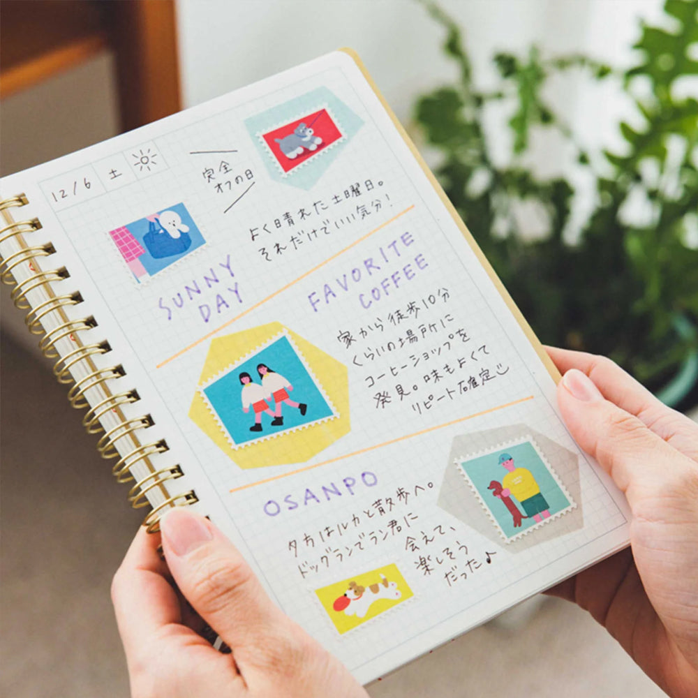 S-488 | KITTA SPECIAL 隨身手帳貼 (汪汪)