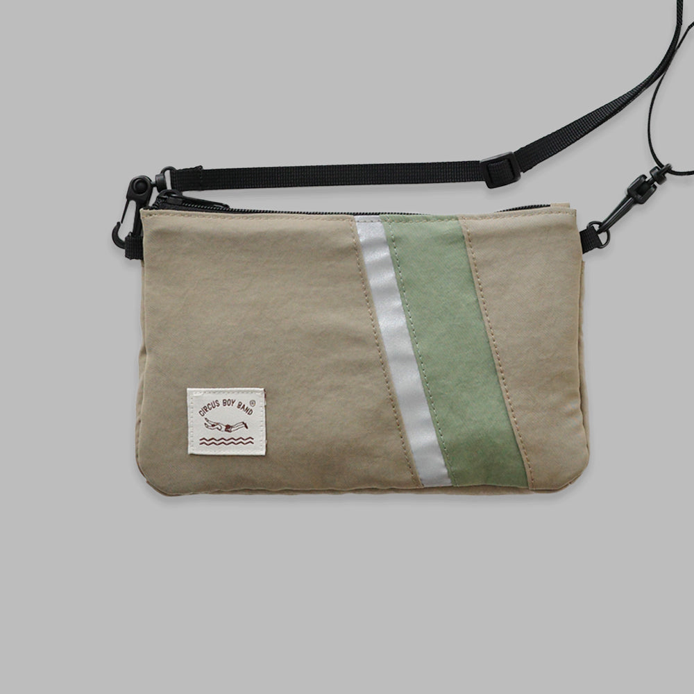 S-503 | CIRCUS BOY BAND TRIP pocket 斜揹包 (Oat green)