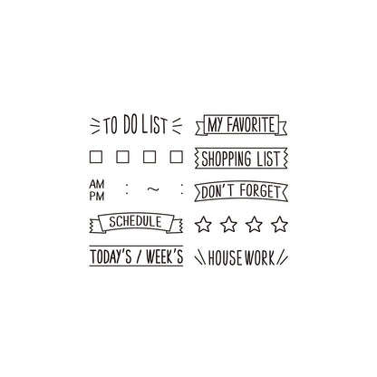 T-438 | MIDORI Paintable Stamp 回轉印 (TO DO LIST)