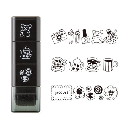 T-655 | MIDORI Paintable Stamp Roller 浸透印 (主題圖案)