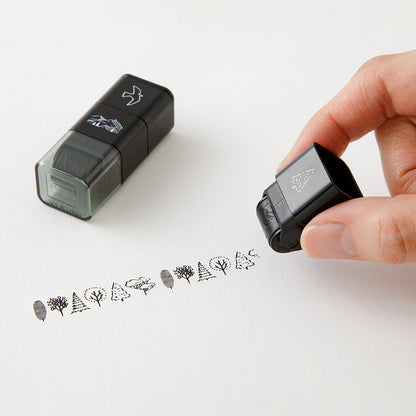 T-656 | MIDORI Paintable Stamp Roller 浸透印 (山景)