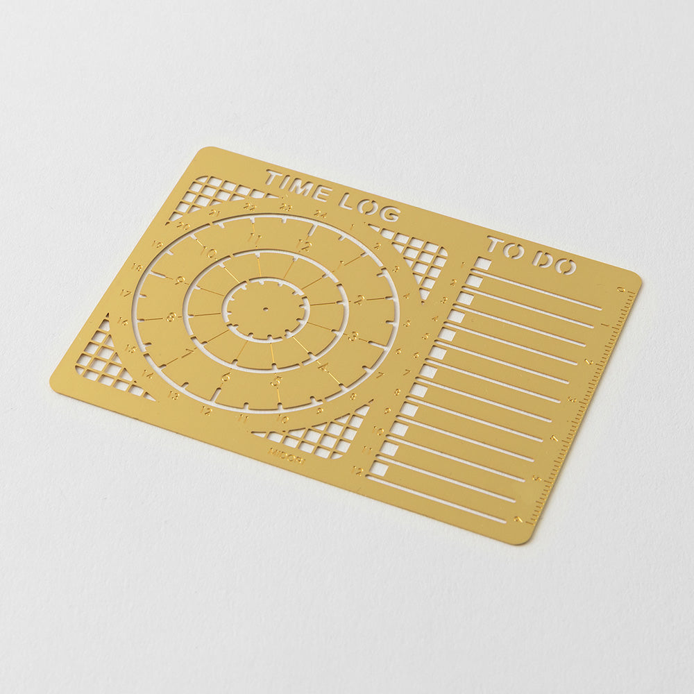 T-681 | MIDORI Diary Template 手帳用模板尺 (時間)