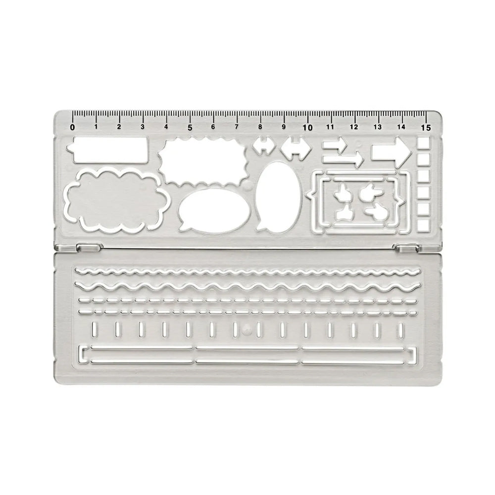 T-761 | KUTSUWA 筆記用摺疊模板尺