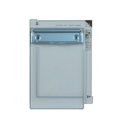 T-763 | KUTSUWA 4 BUN CUTS 四等分裁紙器 限量版 (透明藍)