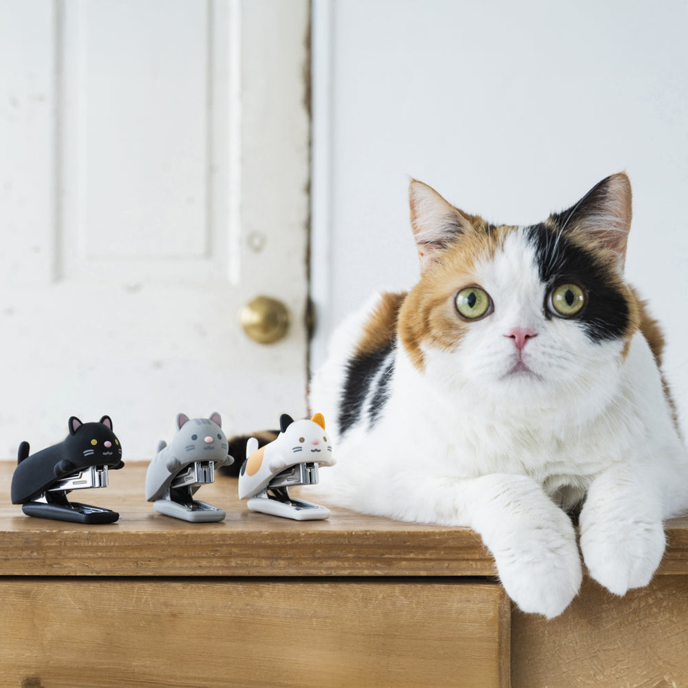 T-799 | MAX HD-10NX 貓咪系列 限量版矽膠訂書機 (黑貓)