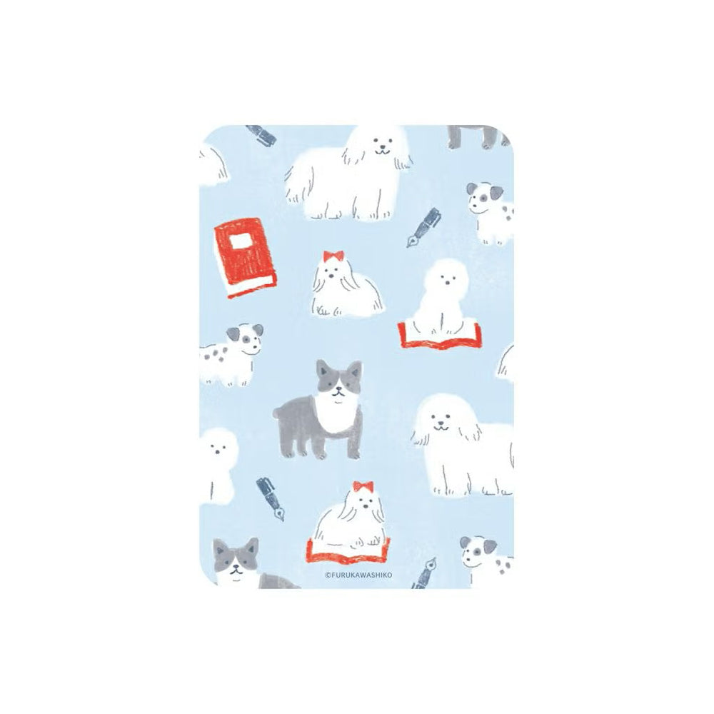 T-828 | 古川紙工 HONTOWATASHI 大號透明書籤 (書和狗)