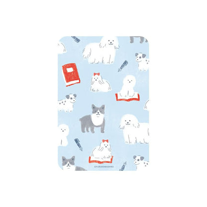 T-828 | 古川紙工 HONTOWATASHI 大號透明書籤 (書和狗)