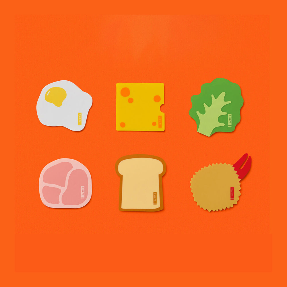 T-831 | YAMATO wemo PETTA 矽膠便利貼 美味食物系列