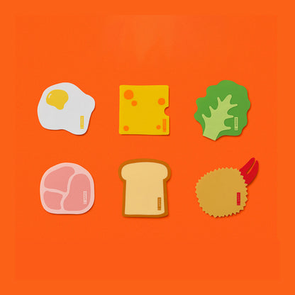 T-831 | YAMATO wemo PETTA 矽膠便利貼 美味食物系列