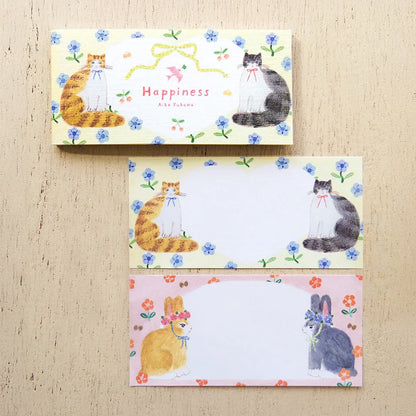 T-871 | 表現社 x 布川愛子 迷你一筆盞便利貼 (Jardin・Happiness)