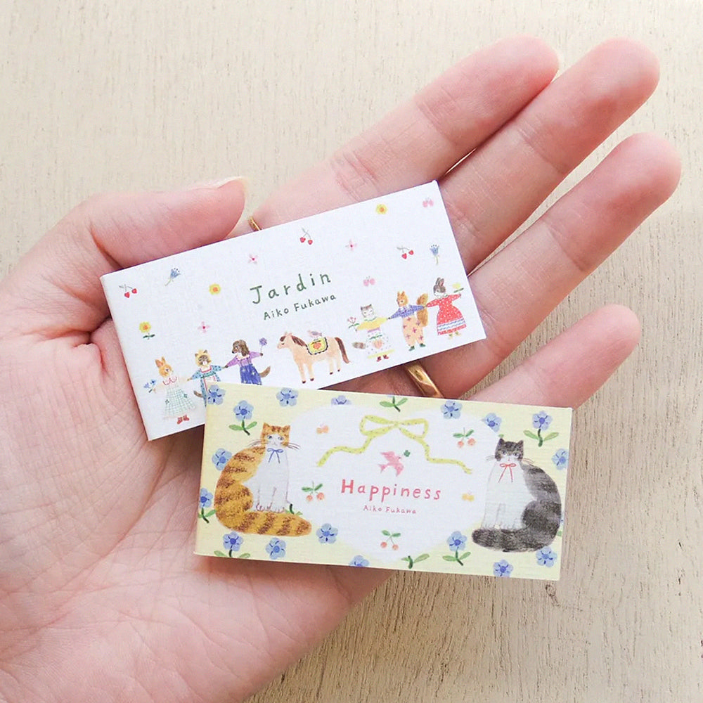 T-871 | 表現社 x 布川愛子 迷你一筆盞便利貼 (Jardin・Happiness)
