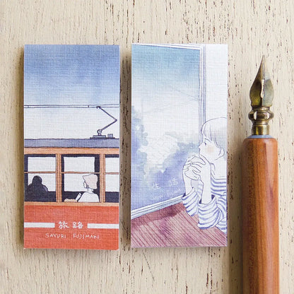T-872 | 表現社 x 藤巻佐有梨 迷你一筆盞便利貼 (旅路・生活)