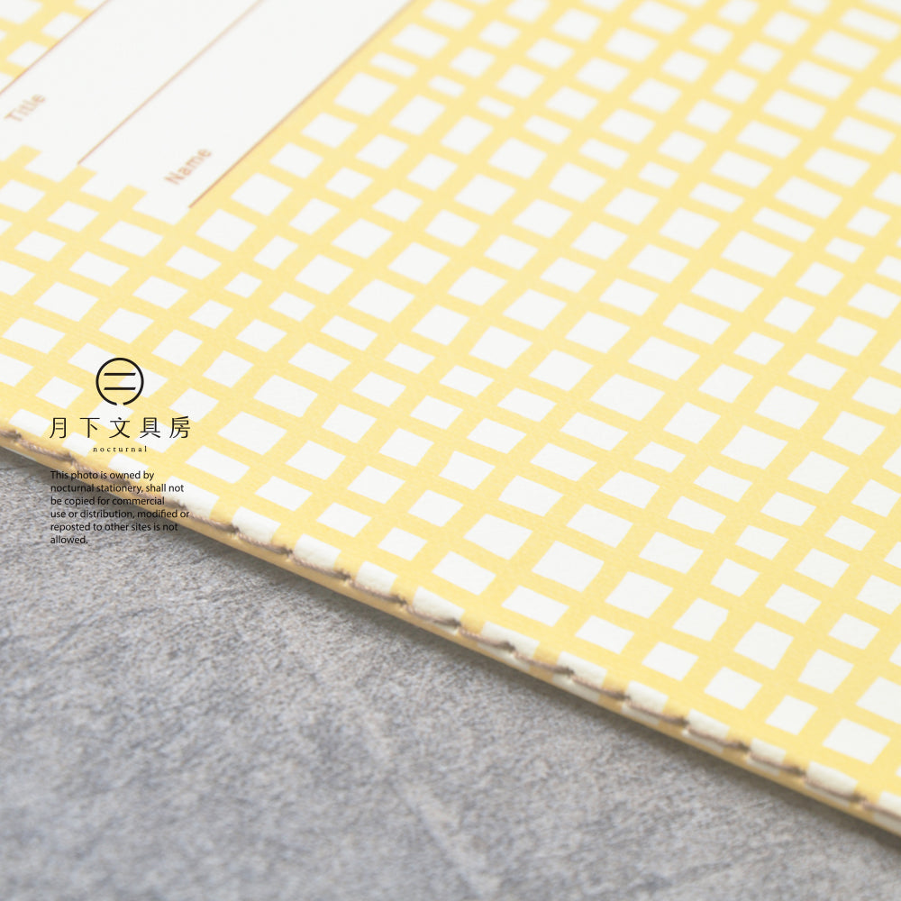 B-264 | CIRCUS BOY BAND Note 線裝筆記本 (linnen Yellow)