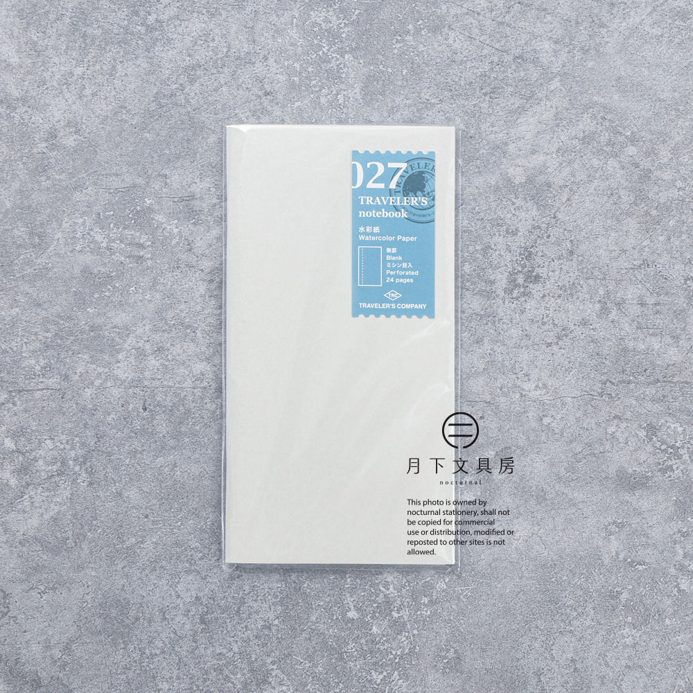 B-275 | TRAVELER'S COMPANY TRAVELER'S notebook [027] 水彩紙筆記本 (Regular Size)