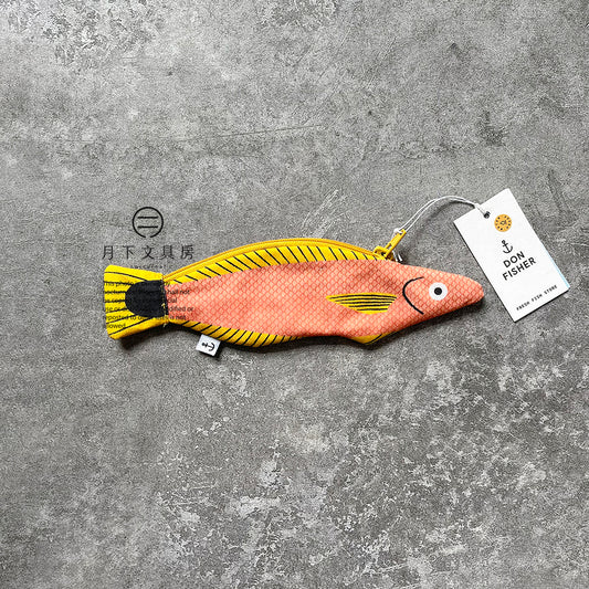 S-105 | DON FISHER 尖隆頭魚防水錢包 (粉橙色)