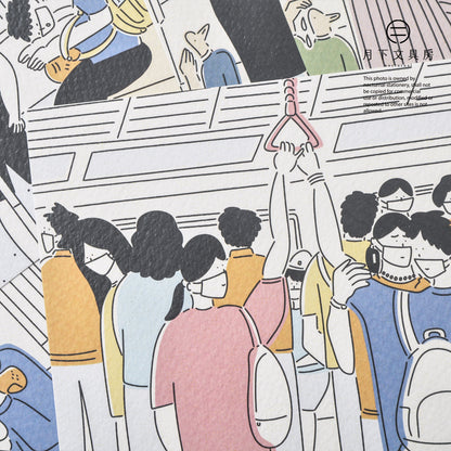 S-320 | MOVING DRAWING《地下鐵碰著妳我他》A6 明信片 (第一彈)