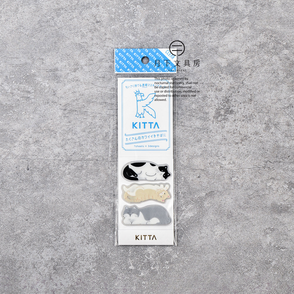 S-361 | KITTA CLEAR 隨身手帳貼 (貓咪)
