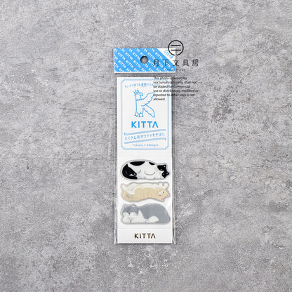 S-361 | KITTA CLEAR 隨身手帳貼 (貓咪)