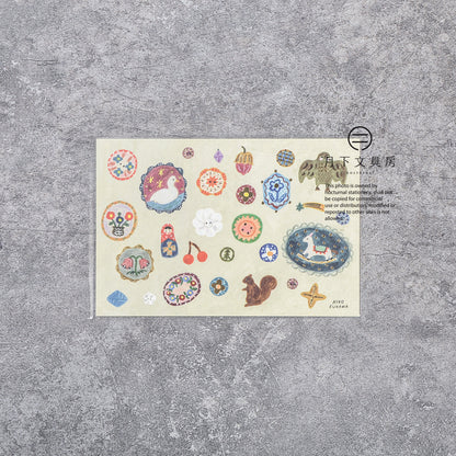 S-377 | 表現社 x 布川愛子 燙金明信片 (brooch)