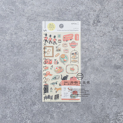 S-402 | MIDORI Sticker Collection 手帳專用貼紙 小故事系列 (英國)