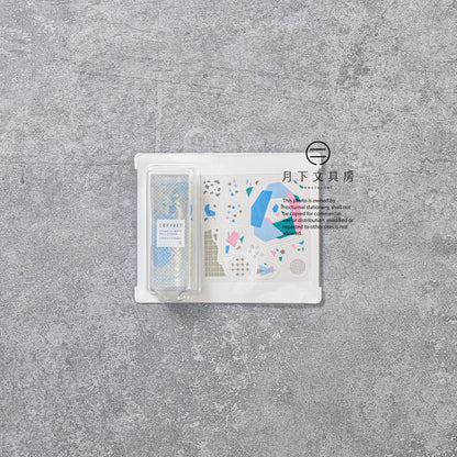 S-484 | HITOTOKI COFFRET Roll 捲裝貼紙 (湖水藍)